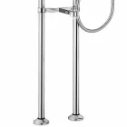 Classic Mixer for Floor Bathtub in Brass Made in Italy - Panico Viadurini