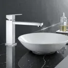 Bathroom basin mixer with spout 170 mm center distance Made in Italy - Medida Viadurini