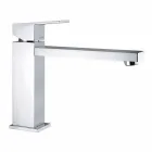 Bathroom basin mixer with spout 170 mm center distance Made in Italy - Medida Viadurini