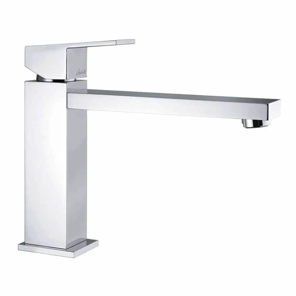 Bathroom basin mixer with spout 170 mm center distance Made in Italy - Medida Viadurini