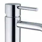 Bathroom Basin Mixer in Chromed Brass Modern Design Made in Itlay - Liro Viadurini