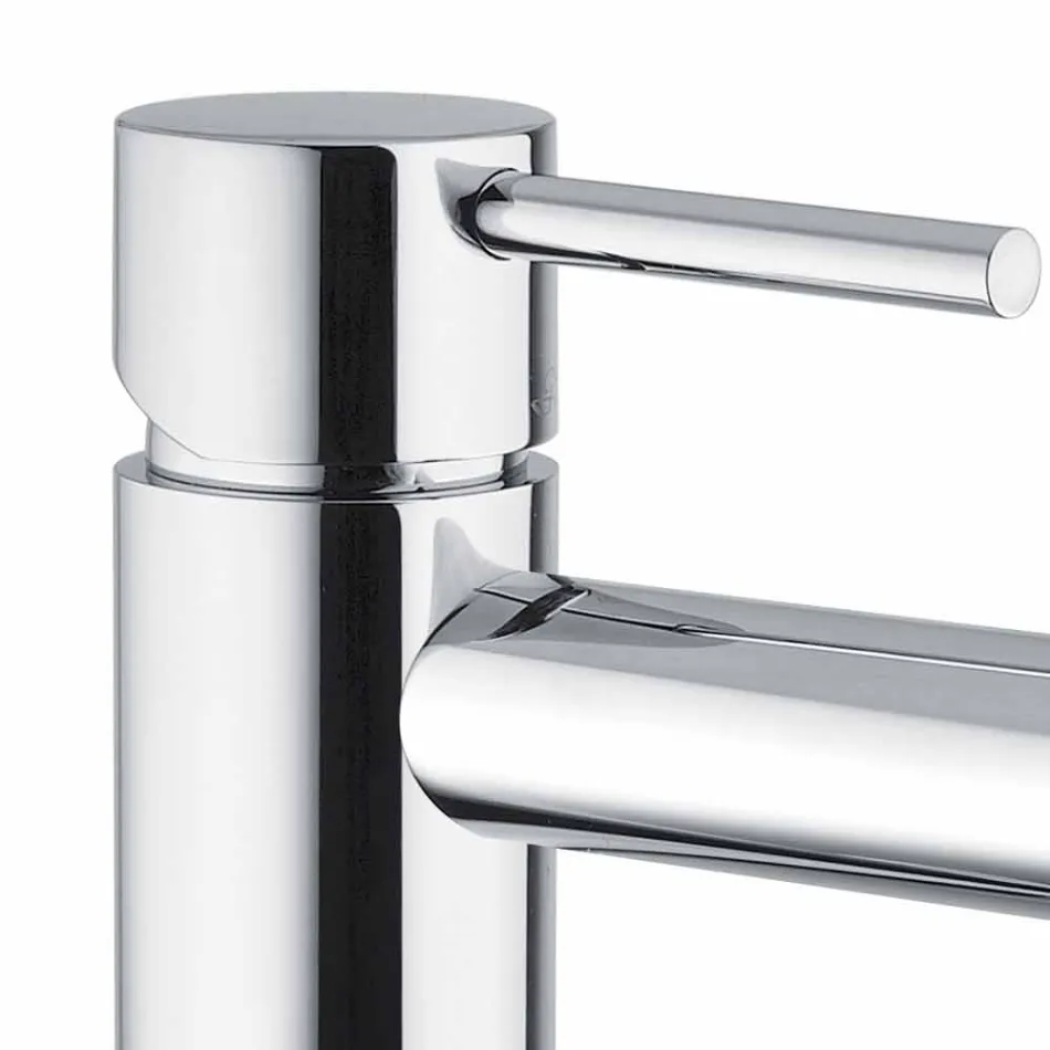 Bathroom Basin Mixer in Chromed Brass Without Drain Made in Italy - Ermia Viadurini