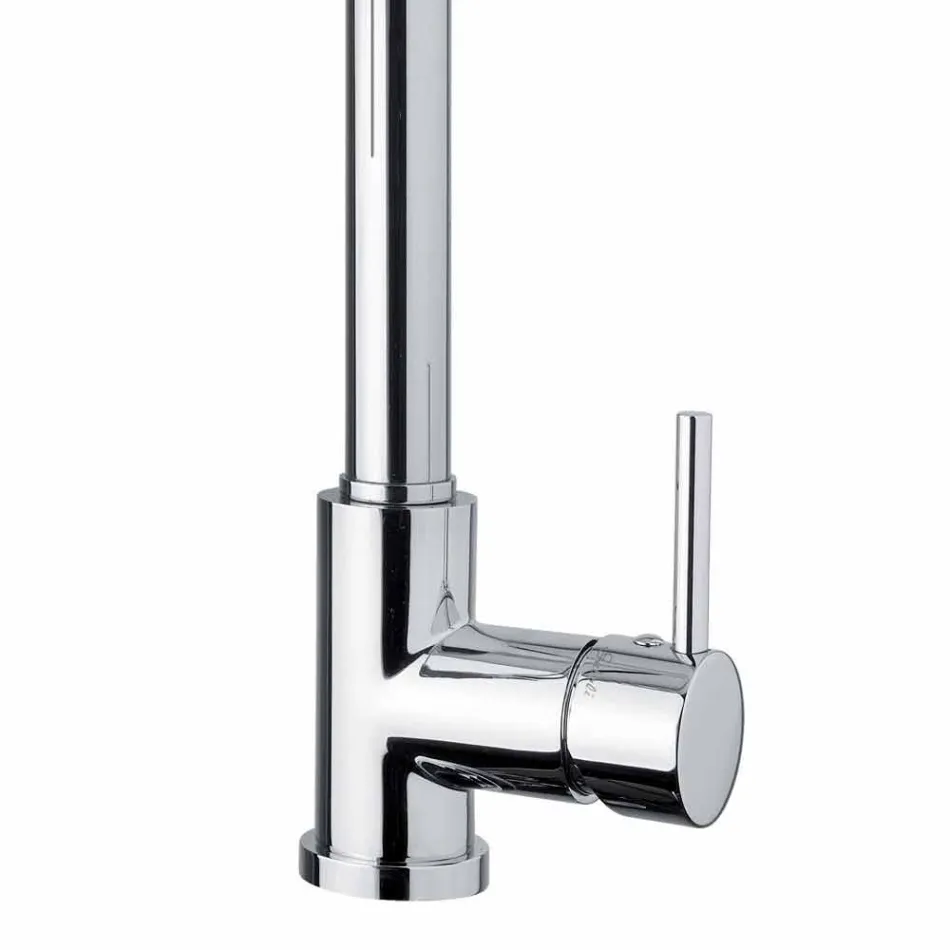 Adjustable Brass Kitchen Basin Mixer with Spring Made in Italy - Keope Viadurini