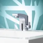 Modern Basin Mixer with Infrared Sensor in Chromed Metal - Gonzo Viadurini