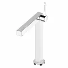 Modern Bathroom Washbasin Mixer in Chrome Finish Metal - Girino Viadurini