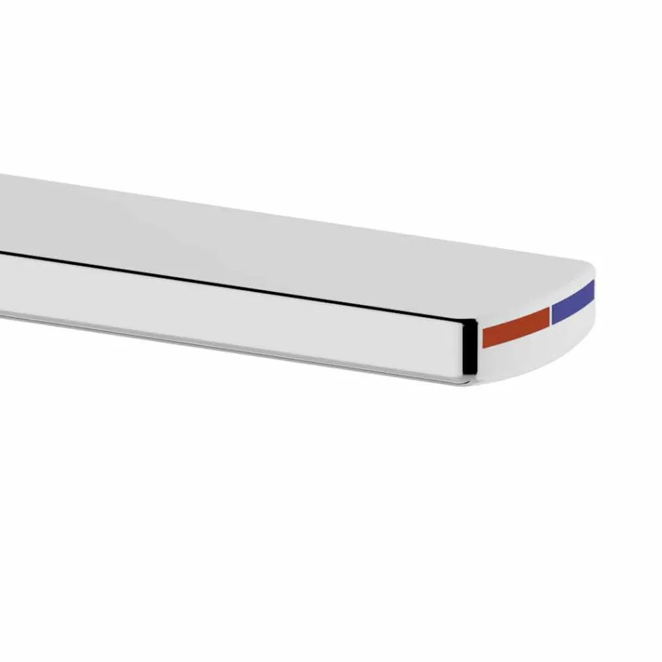 Modern Bathroom Sink Mixer in Chrome-Plated Metal - Zanio Viadurini