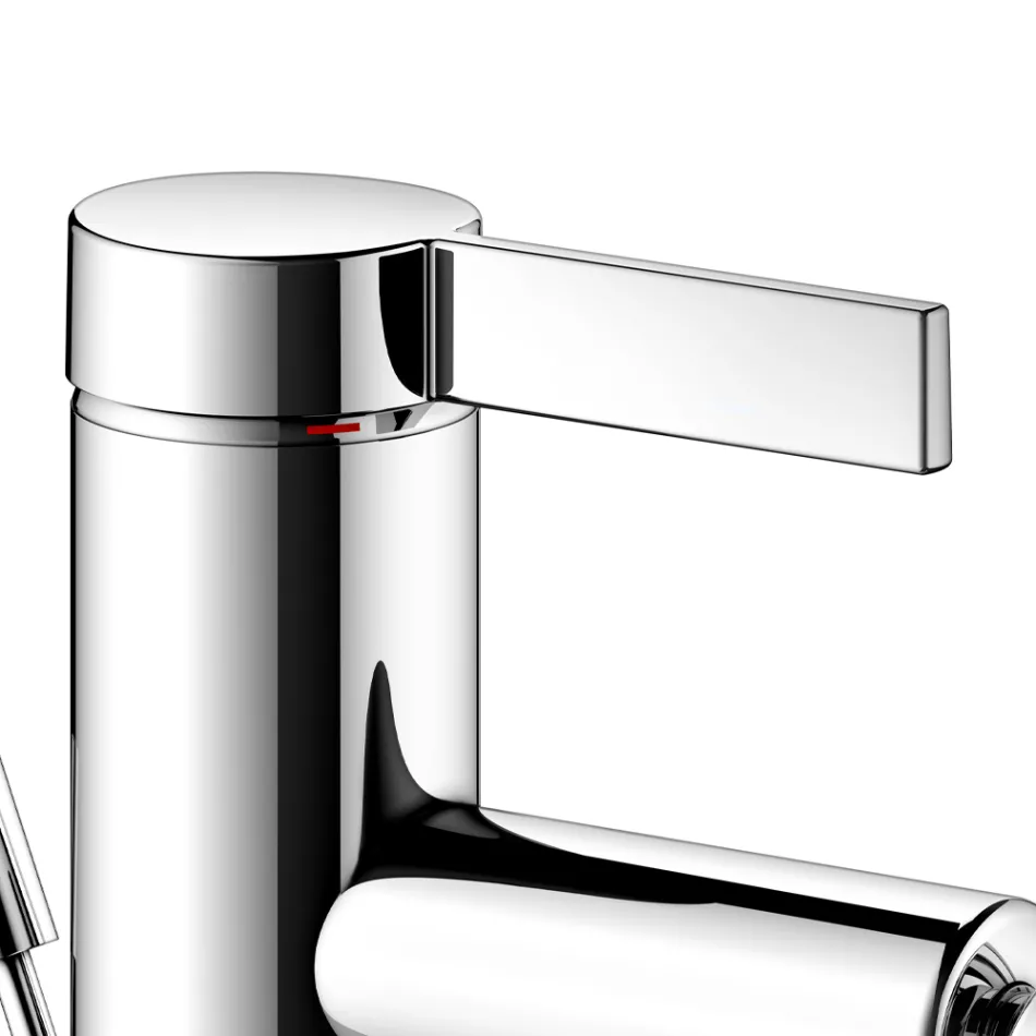 Single lever bidet mixer classic design chromed brass - artemisia Viadurini