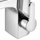 Modern Design Single-Lever Mixer for Bathroom Washbasin Chrome Finish - Gonzo Viadurini