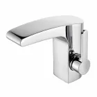 Modern Design Single-Lever Mixer for Bathroom Washbasin Chrome Finish - Gonzo Viadurini