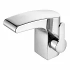 Modern Design Single-Lever Mixer for Bathroom Washbasin Chrome Finish - Gonzo Viadurini