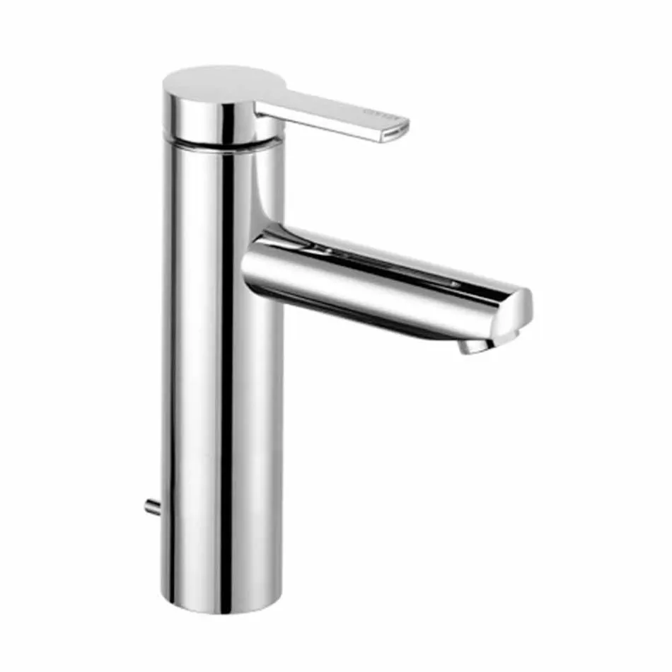 Modern Design Single Lever Mixer for Bathroom Washbasin in Metal - Zanio Viadurini