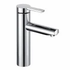 Modern Design Single Lever Mixer for Bathroom Washbasin in Metal - Zanio Viadurini