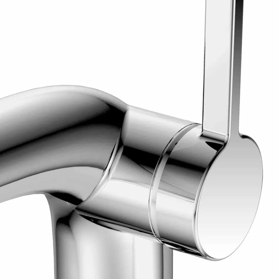 Modern Single-Lever Mixer with Metal Bidet Drain - Pinto Viadurini