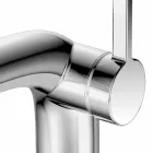 Modern Single-lever Bathroom Sink Mixer with Metal Drain - Pinto Viadurini