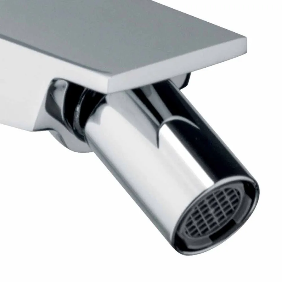 Bidet Mixer with Chrome Finish Drain Made in Italy - Galla Viadurini