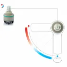 Chrome-Plated Brass Bidet Mixer Without Drain Made in Italy - Sindra Viadurini