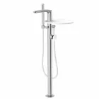 Modern Floor Deck Bath Mixer Made in Italy - Palimio Viadurini