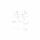 Modern Floor Deck Bath Mixer Made in Italy - Palimio Viadurini