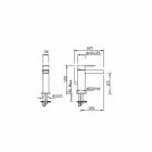 Bathroom Sink Mixer with Brass Drain Made in Italy - Bibo Viadurini