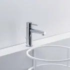 Modern Chrome Brass Bathroom Sink Mixer Made in Italy - Ermia Viadurini