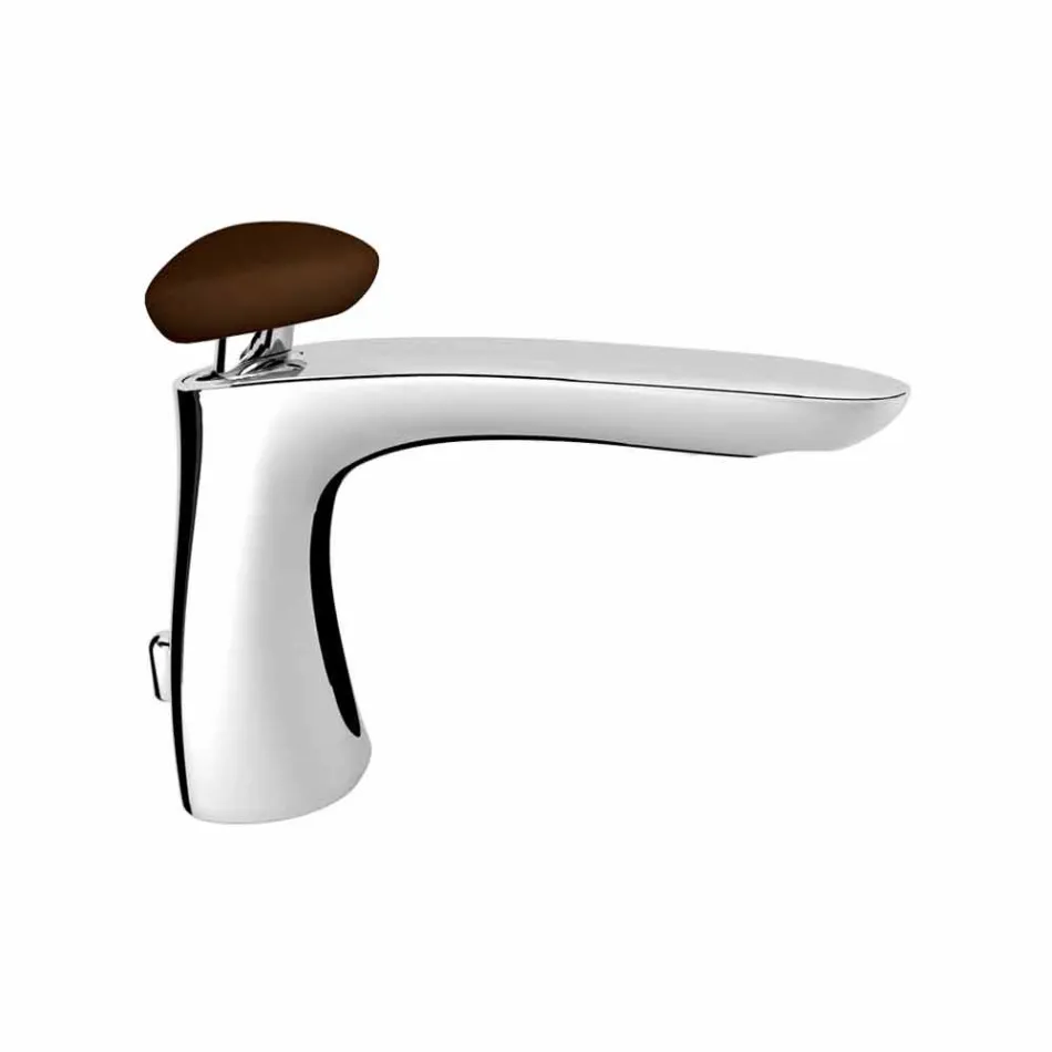 Modern Brass Bathroom Sink Mixer Made in Italy - Besugo Viadurini