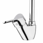 Adjustable Chrome Brass Kitchen Sink Mixer Made in Italy - Cino Viadurini