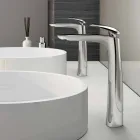 Brass Design Washbasin Mixer Made in Italy - Filipo Viadurini