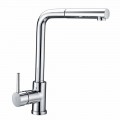 Brass basin mixer with ABS hand shower Made in Italy - Kalid
