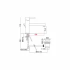 Washbasin mixer in chromed brass with drain made in Italy - Ermia Viadurini