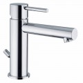 Brass Basin Mixer Chrome Finish Made in Italy - Ermia