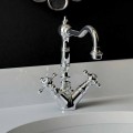 Single-hole basin mixer in chromed brass Made in Italy - Binsu
