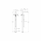 Modern Floor Bath Mixer Made in Italy - Pirio Viadurini