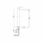 Extended Bathroom Basin Mixer Without Drain Made in Italy - Medida Viadurini