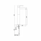 Extended Brass Basin Mixer Without Drain Made in Italy - Ermia Viadurini