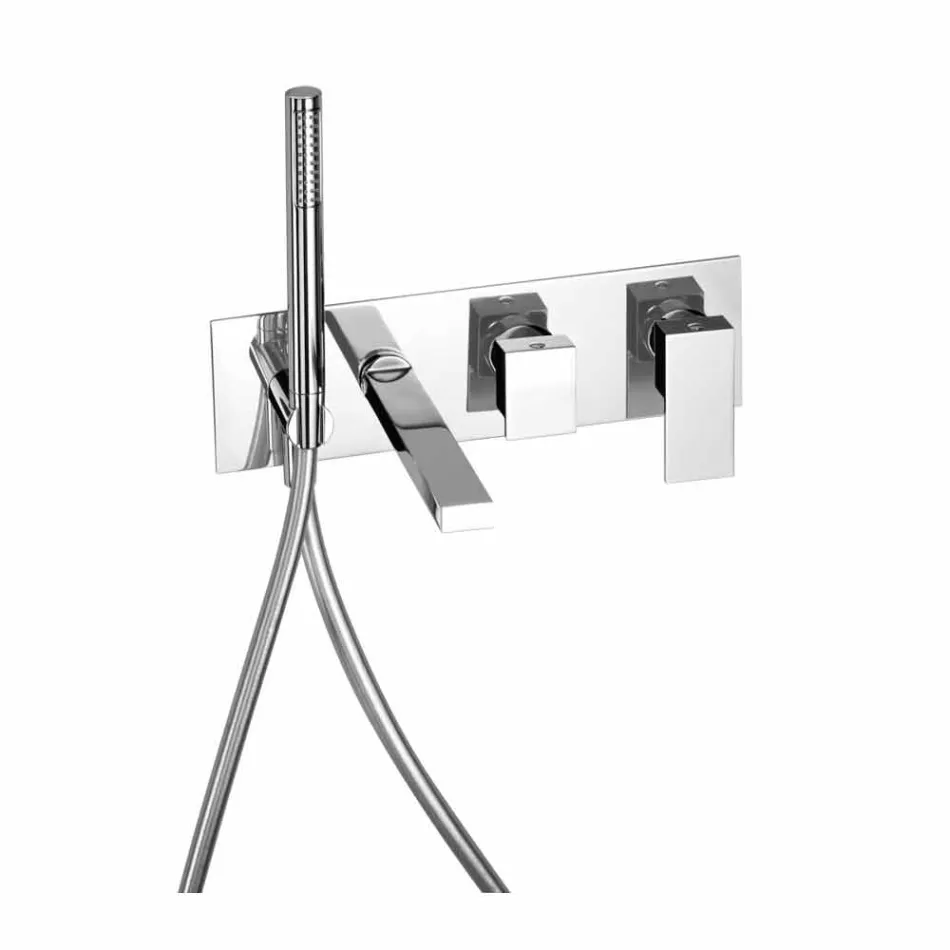 Built-in Bath Mixer with Diverter Made in Italy - Panela Viadurini