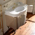 Cabinet with Two Doors and Glossy Lacquered Basket Made in Italy - Candy Viadurini