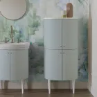 Bathroom Cabinet with Four Doors that Close 3 Shelves Made in Italy - Candy Viadurini