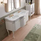 Single Color Bathroom Cabinet with White Ceramic Washbasin - Candy Viadurini