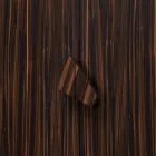 Grilli Zarafa 2-door design bar cabinet made of ebony wood in Italy Viadurini