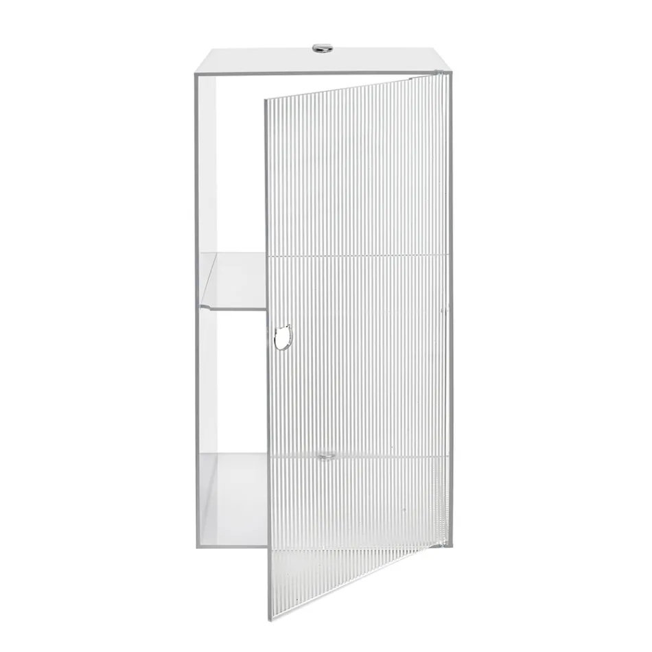 Plexiglass Wall-Mounted Bathroom Cabinet in 4 Colors Made in Italy - Ligea Viadurini