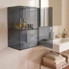 Plexiglass Wall-Mounted Bathroom Cabinet in 4 Colors Made in Italy - Ligea Viadurini