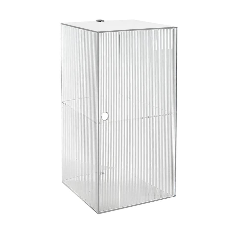 Plexiglass Wall-Mounted Bathroom Cabinet in 4 Colors Made in Italy - Ligea Viadurini