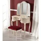 Wooden Dressing Table with Drawers and Mirror Made in Italy - Luxury Viadurini