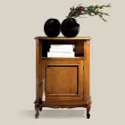 Classic Wooden Phone Holder with Door Made in Italy - Richard Viadurini