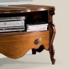 Bassano Walnut TV Cabinet with Drawer Made in Italy - Commodo Viadurini