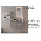 Suspended Design Furniture, Modern Bathroom Composition - Callisi9 Viadurini