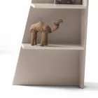 My Home Esquina design corner bookcase MDF lacquered H220cm made in Italy Viadurini