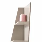 My Home Esquina design corner bookcase MDF lacquered H220cm made in Italy Viadurini