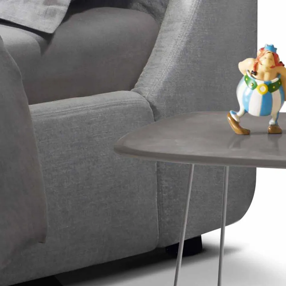 My Home Sleepway upholstered double bed 180x90cm made in Italy Viadurini