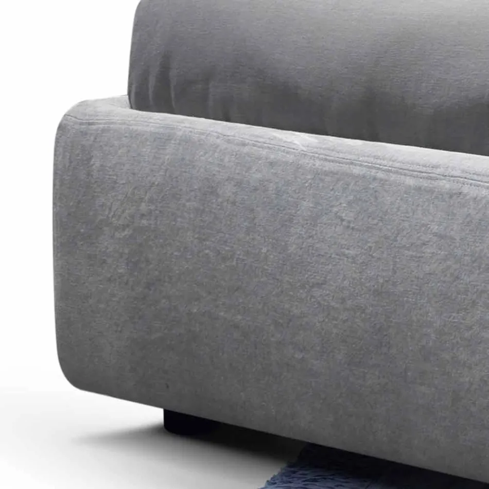 My Home Sleepway upholstered double bed 180x90cm made in Italy Viadurini